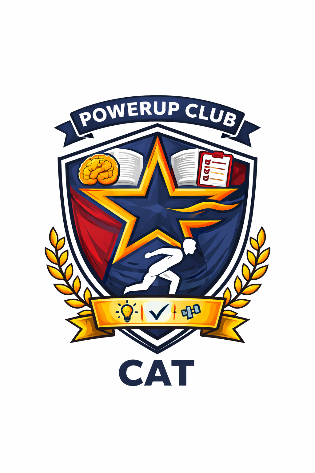Powerup Bimbel Club Logo